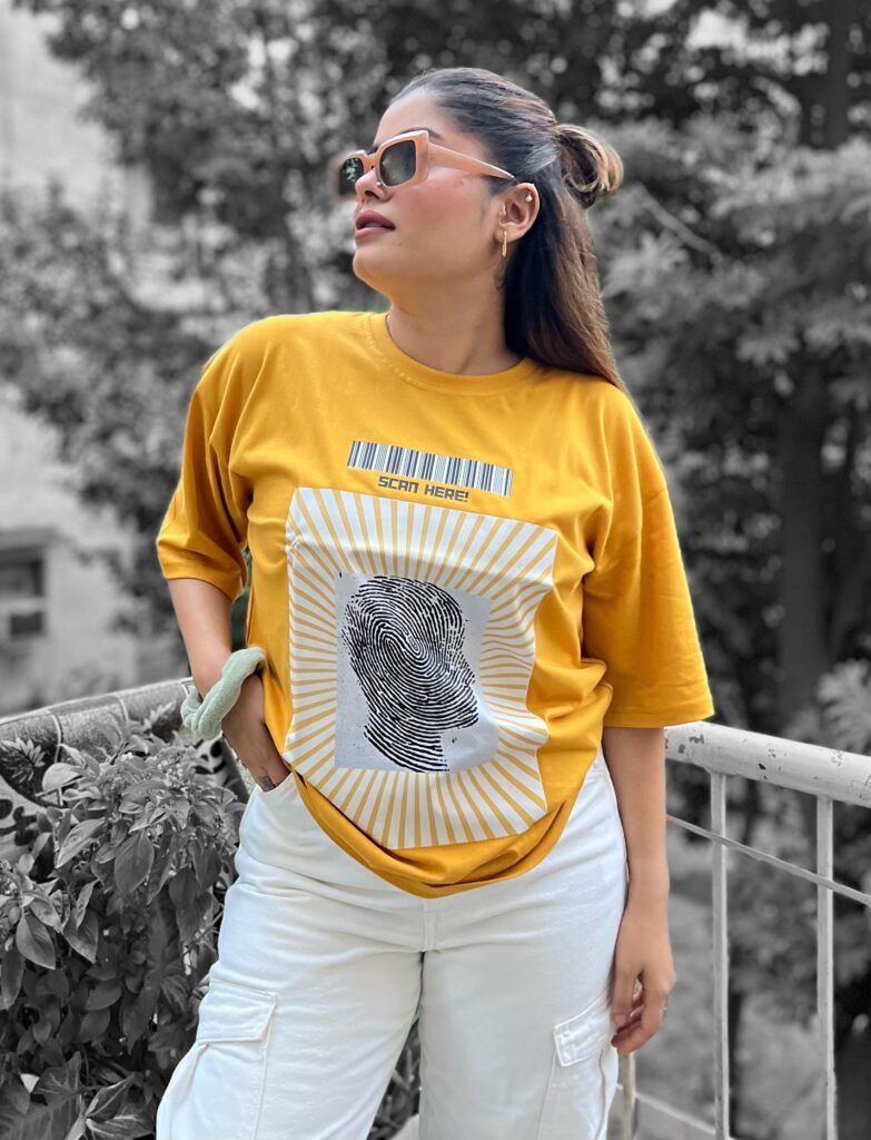 Oversized Drop shoulder Tee - Musterd ( SCAN HERE )