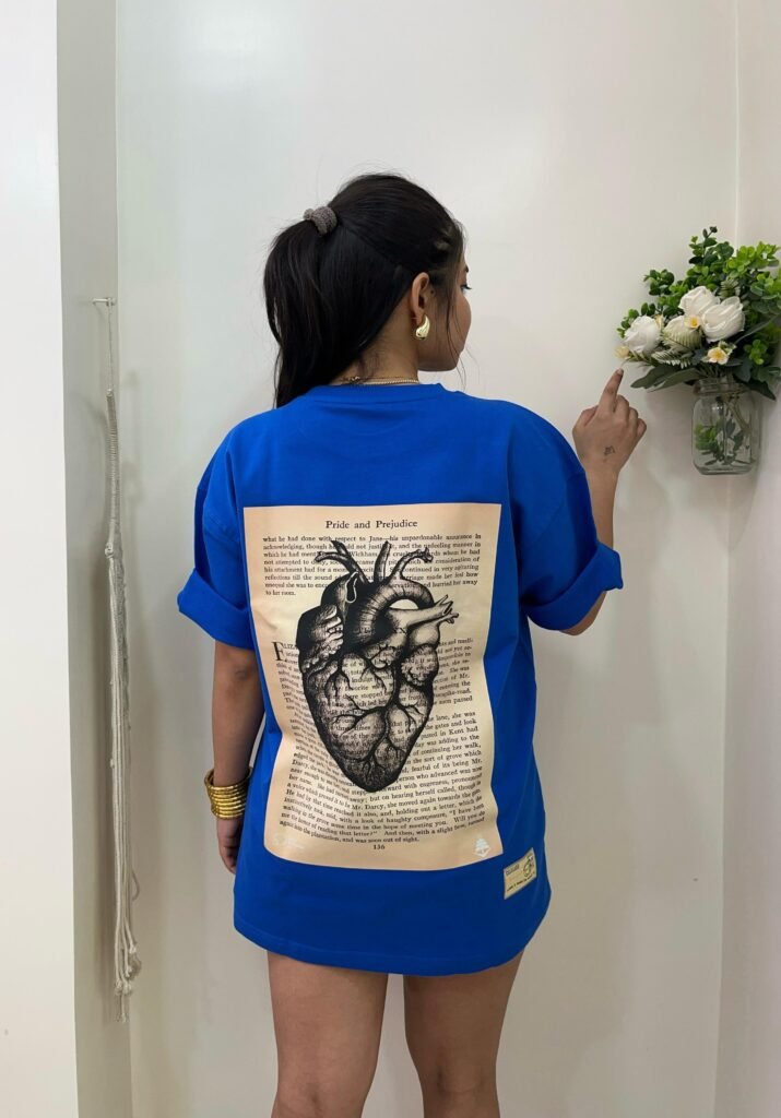 Royal blue t-shirt ( Print - Heart of God )