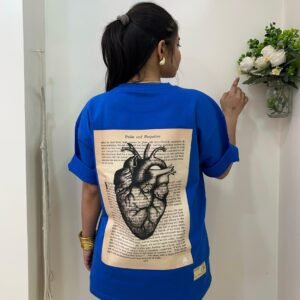 Royal blue t-shirt ( Print - Heart of God )