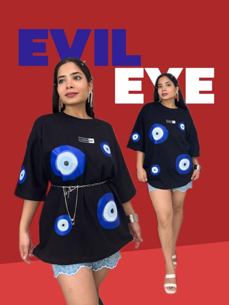 black Evil eye t-shirt